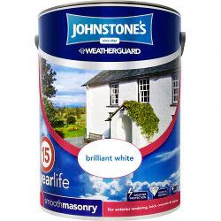 Johnstone's Weatherguard Smooth Masonry 5L - Brilliant White