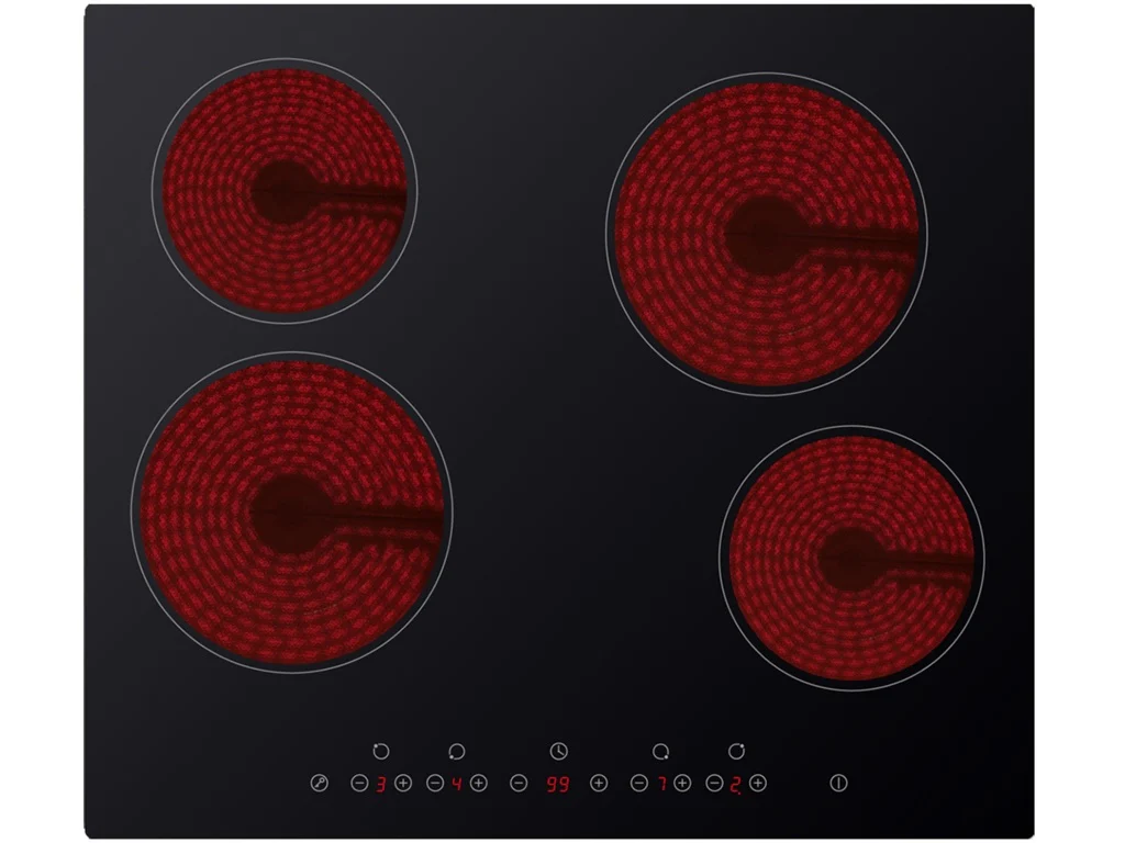 Kitchenplus 4 Zone Ceramic Hob - Touch Control - 600mm