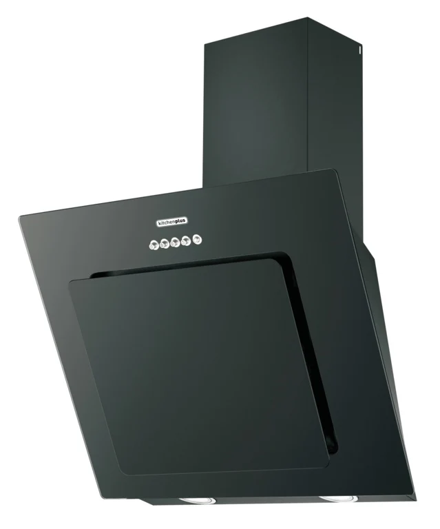 Kitchenplus Black Vertical Cooker Hood - 600mm