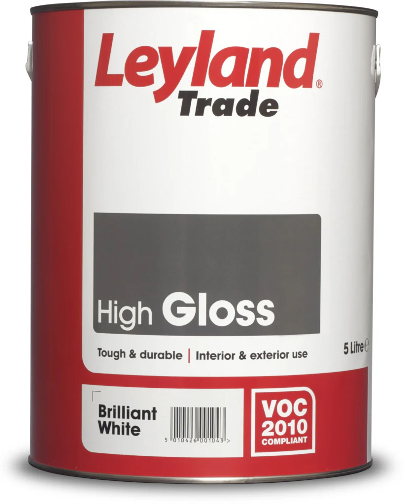 Leyland Trade Gloss - 5L Brilliant White
