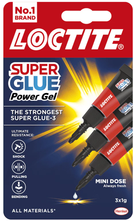 Loctite Super Glue Power Gel - Mini Trio 3 x 1g