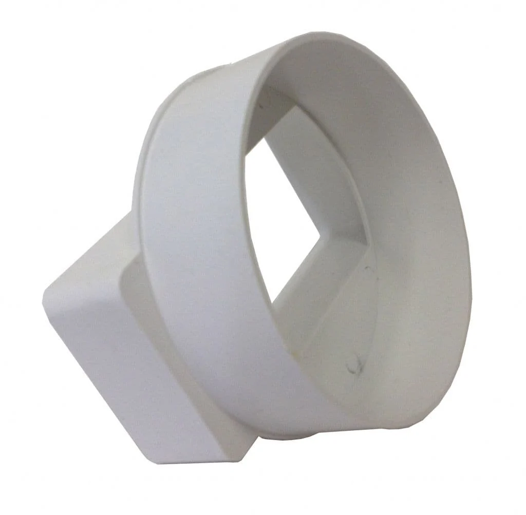 Manrose Adaptor Round To Rectangular Adaptor - 4"/100mm/110x54mm