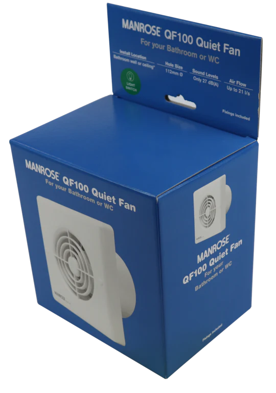 Manrose Quiet Timer Model - 100mm