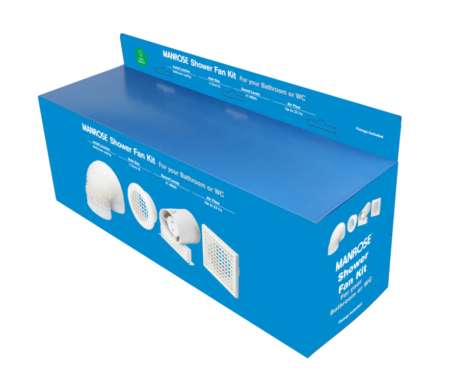 Manrose Showerfan Kit - 4"/100mm