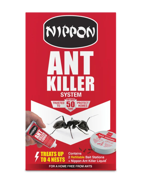 Nippon Ant Killer System - 2 Traps & Liquid
