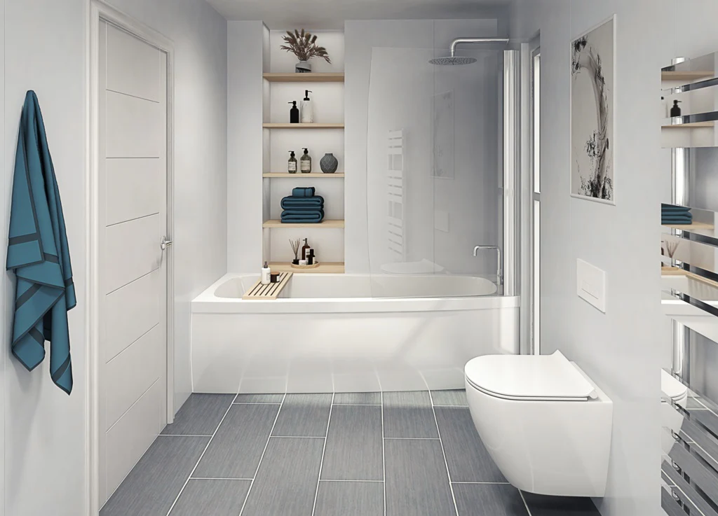 Perform Panel White Gloss Bathroom and Shower Panel - 2400mm x 880mm 5203