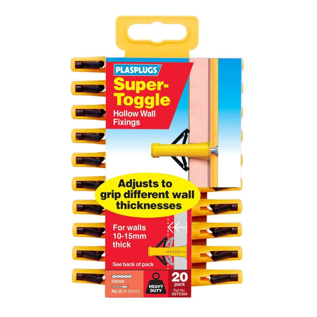 Plasplugs Super Toggle HD Anchors - 20 Pack