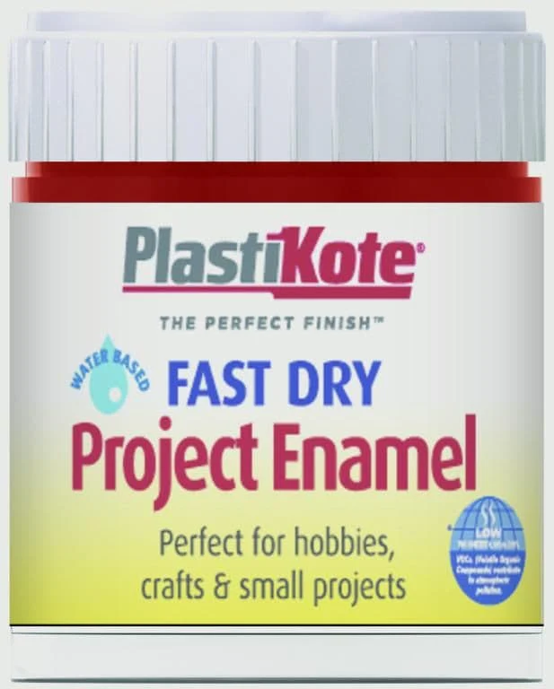 PlastiKote Fast Dry Enamel Brush On - Red Metallic - 59ml Bottle