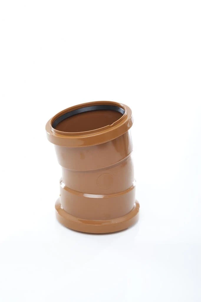 Polypipe Double Socket Bend - 1/4 Degrees