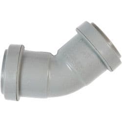 Polypipe Obtuse Bend Push Fit 45 Degrees - 32mm Black