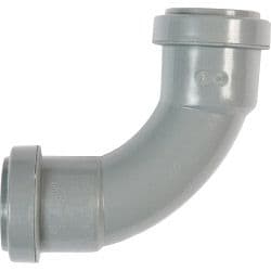 Polypipe Swept Bend 91 1/4 Degrees - 40mm Black