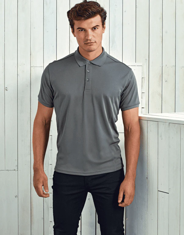 Premier Orange Male Polo - Large
