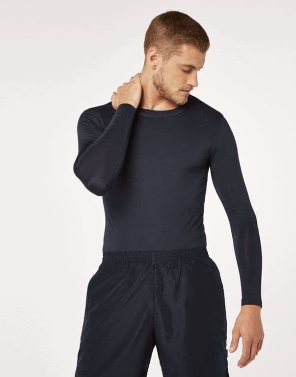 Prestige Black Long Sleeve Base Layer - Small