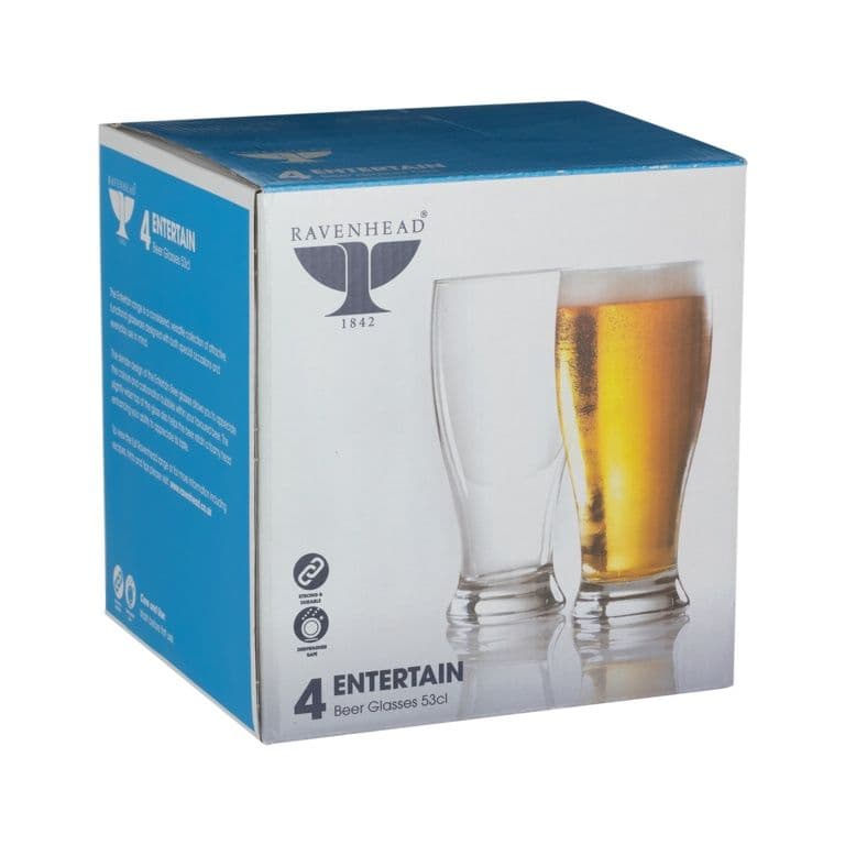 Ravenhead Entertain Beer Glasses - Set 4