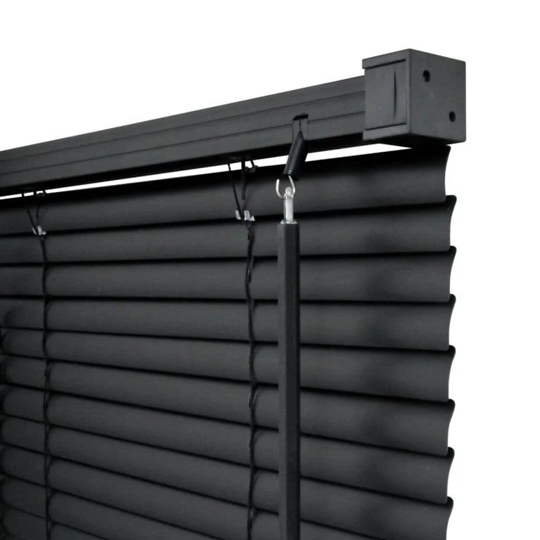 RENAISSANCE PVC Wide Venetian Blind Black - 165cm