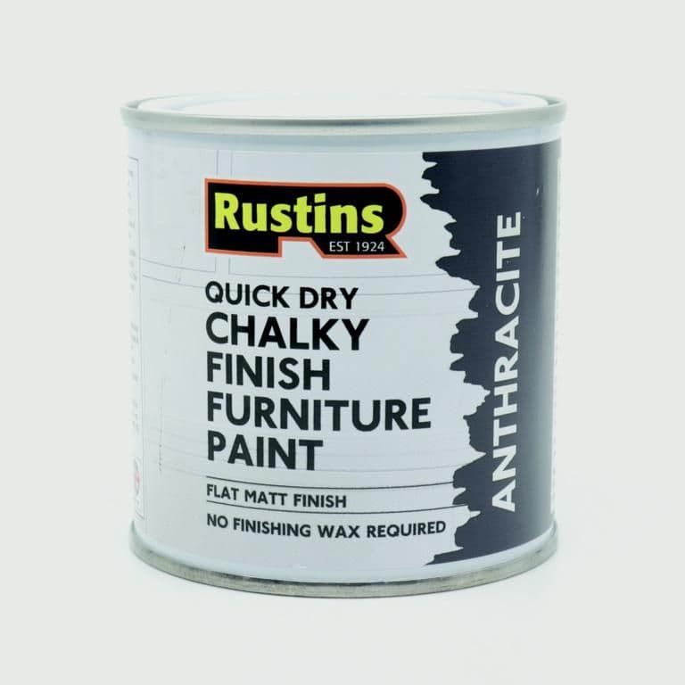 Rustins Chalky Finish Furniture Paint - 500ml Anthracite