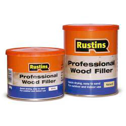 Rustins Professional Wood Filler 1kg - White