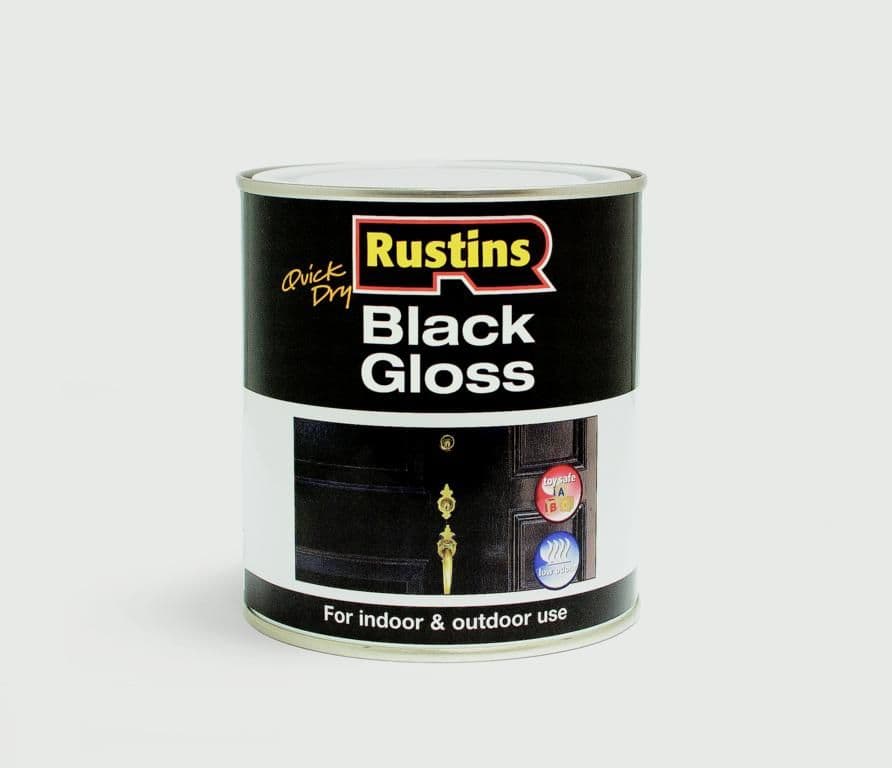 Rustins Quick Drying Black Gloss - 250ml