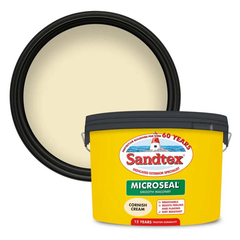 Sandtex Smooth Masonry Paint 10L - Cornish Cream