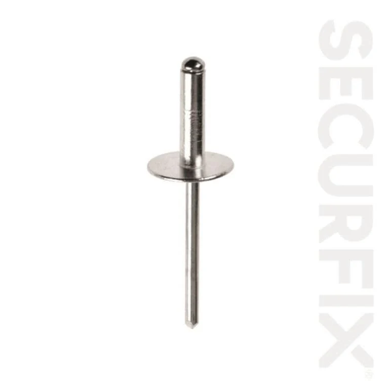 Securfix Domehead Rivets Aluminium/Steel 4.0 x1 8mm - Pack 80
