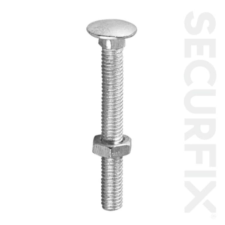Securfix Hexagon Head Set Screws 100 Pack - M6 x 70mm