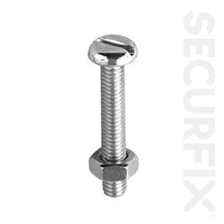 Securfix Pan Head Machine Screw 50 Pack - M6 x 30mm