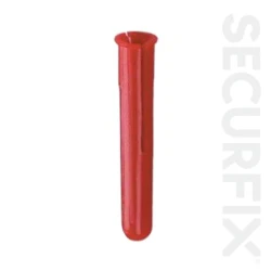 Securfix Standard Wall Plugs Red - 300 Pack