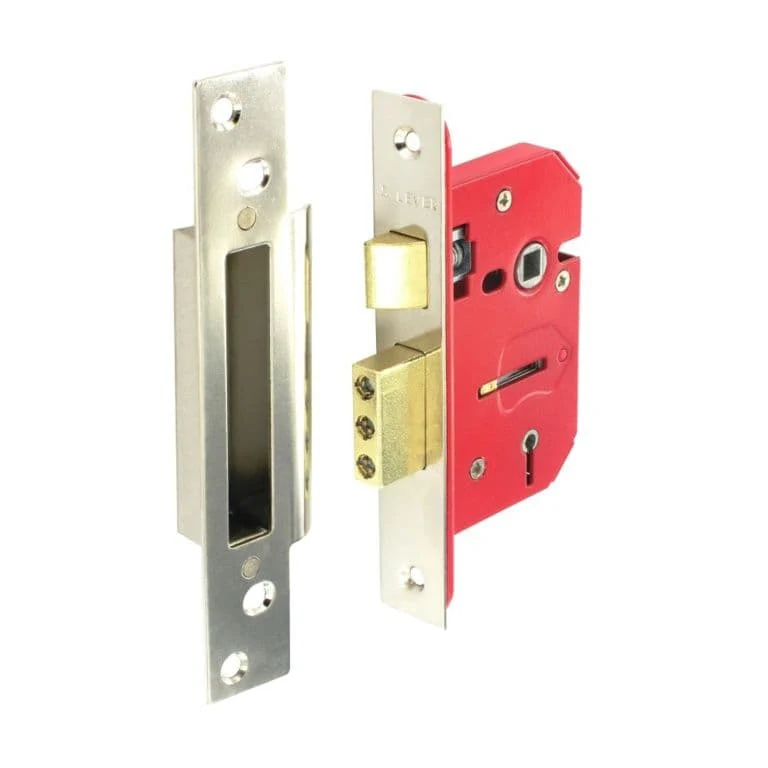 Securit 5 Lever Sashlock Brass Plated - 63mm