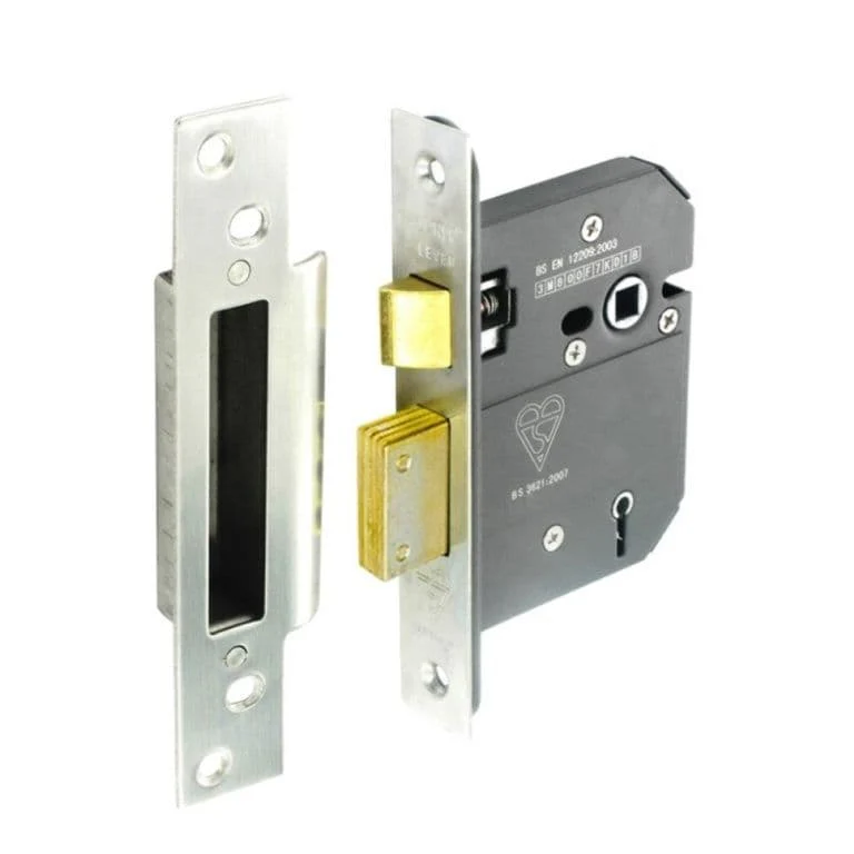Securit 5 Lever Sashlock BS3621 - 75mm Stainless Steel