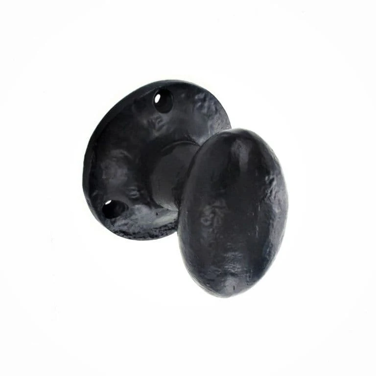 Securit Black Antique Mortice Knobs - 55mm