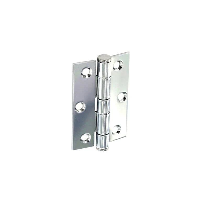 Securit Button Tip Butt Hinges - 75mm PCP