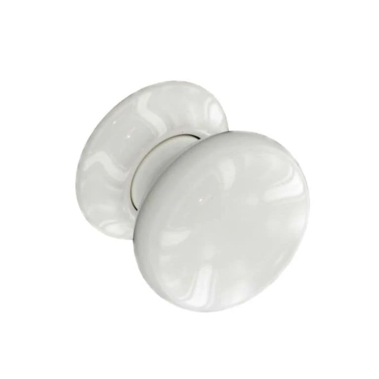 Securit Ceramic Door Knob - White
