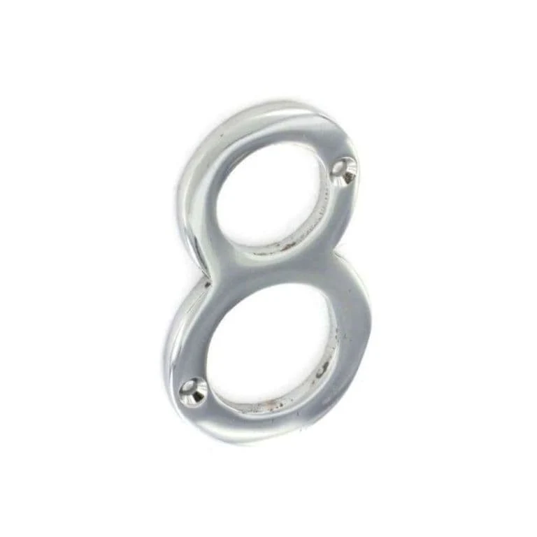 Securit Chrome Numeral 75mm - 8