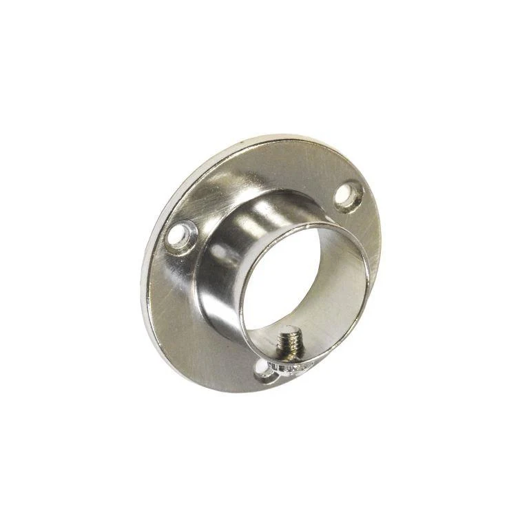 Securit End Socket Screw Brushed Nickel - 25mm Pack 2