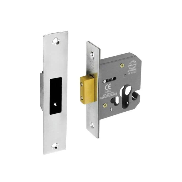 Securit Euro Deadlock Nickel Plated - 63mm