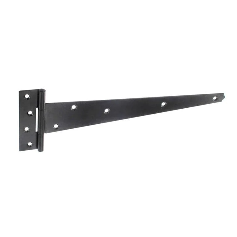 Securit Heavy Black Tee Hinges (Pair) - 400mm (16'')