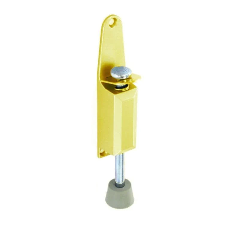 Securit Kick Down Door Stop Brassed - 125mm - Pack of 5