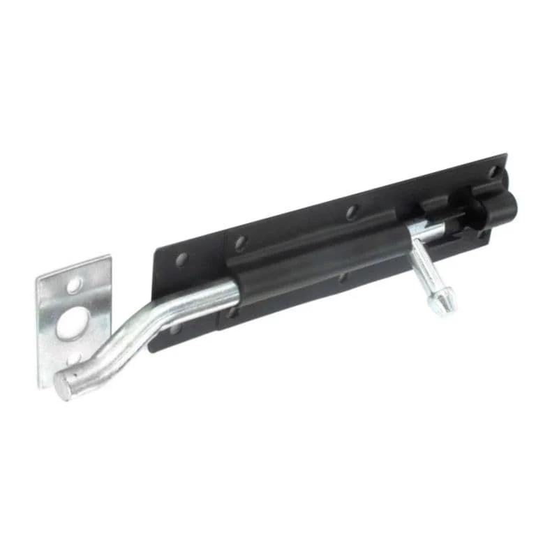 Securit Necked Tower Bolt Black - 150mm