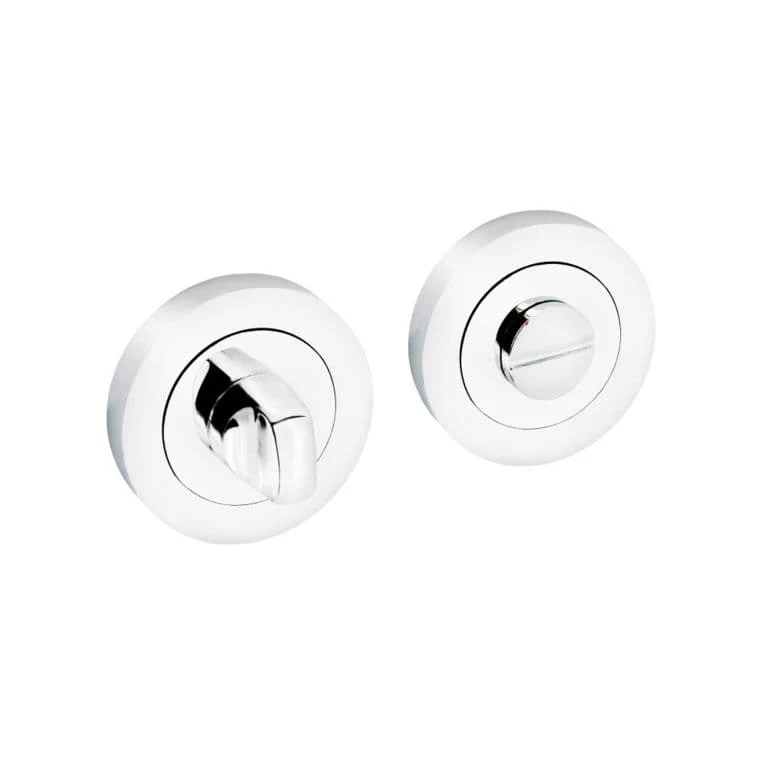 Securit Polished Chrm Bathroom Turn +release - 52x9mm