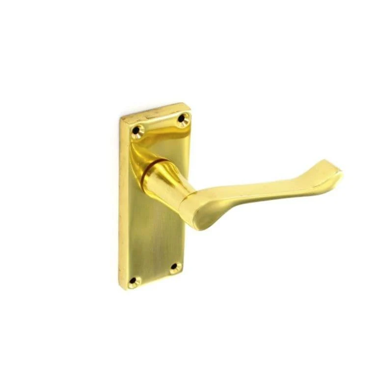 Securit Victorian Scroll Latch Furn Handles (Pair) - 115mm