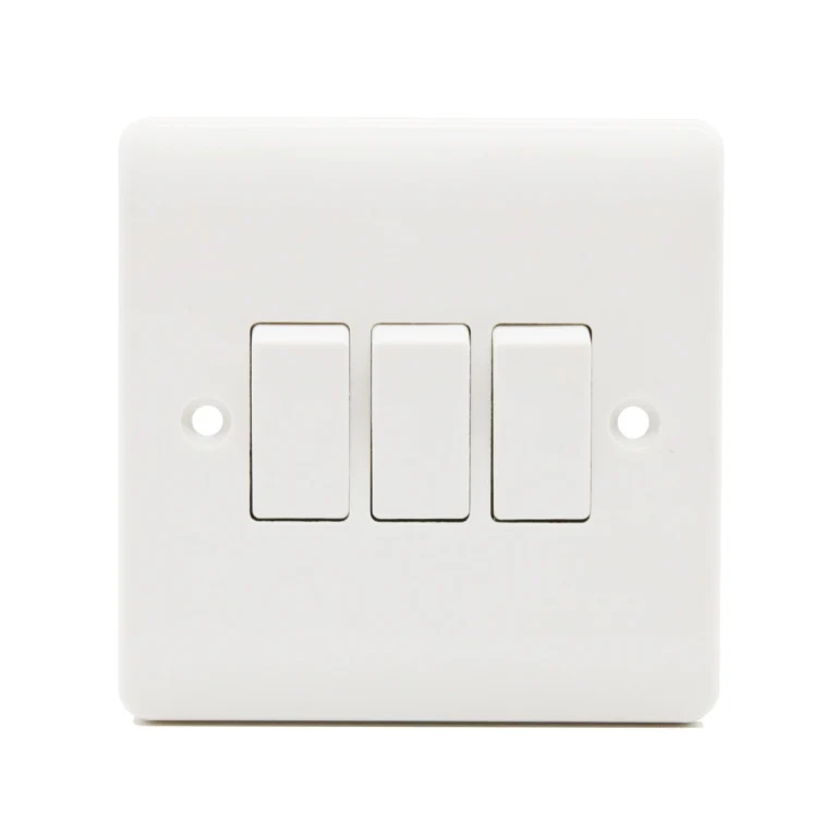 Securlec 3 Gang 2 Way Light Switch