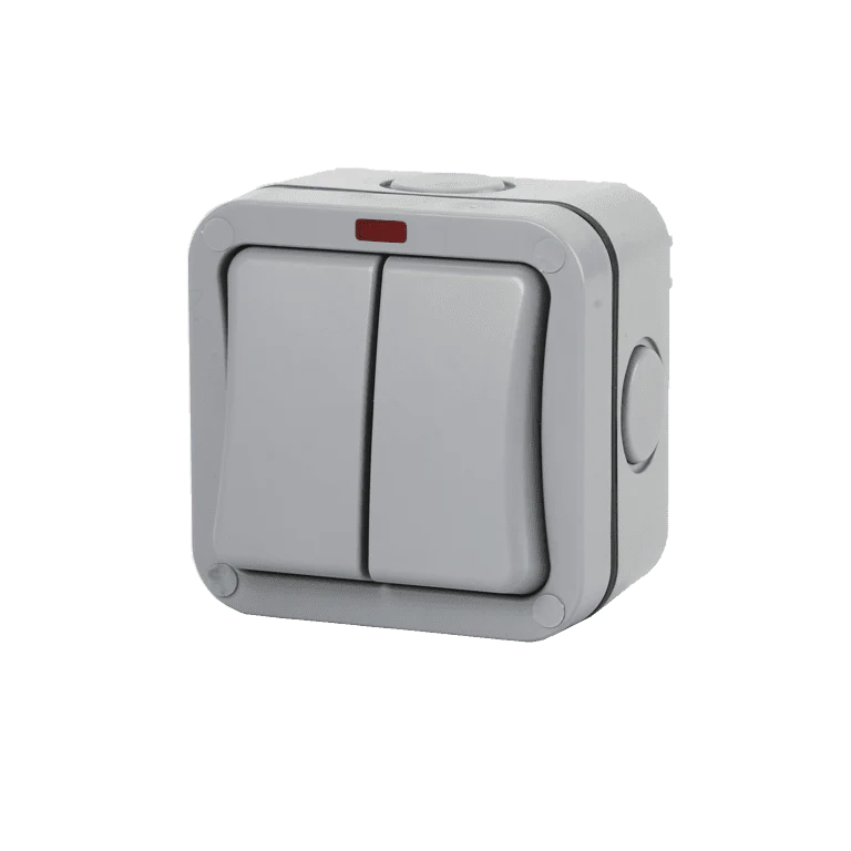Securlec Double Outdoor Weatherproof Switch 2 Way - IP66
