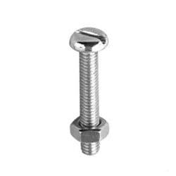 Securpak Machine Screw & Nut ZP Pack 10 - M4 x 12