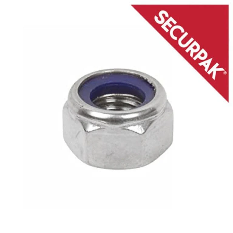 Securpak Nylon Locking Nut ZP M5 - Pack 20