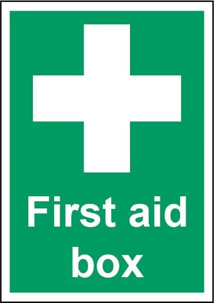 Smiths Architectural First Aid Box Sign - 148mmx210mm