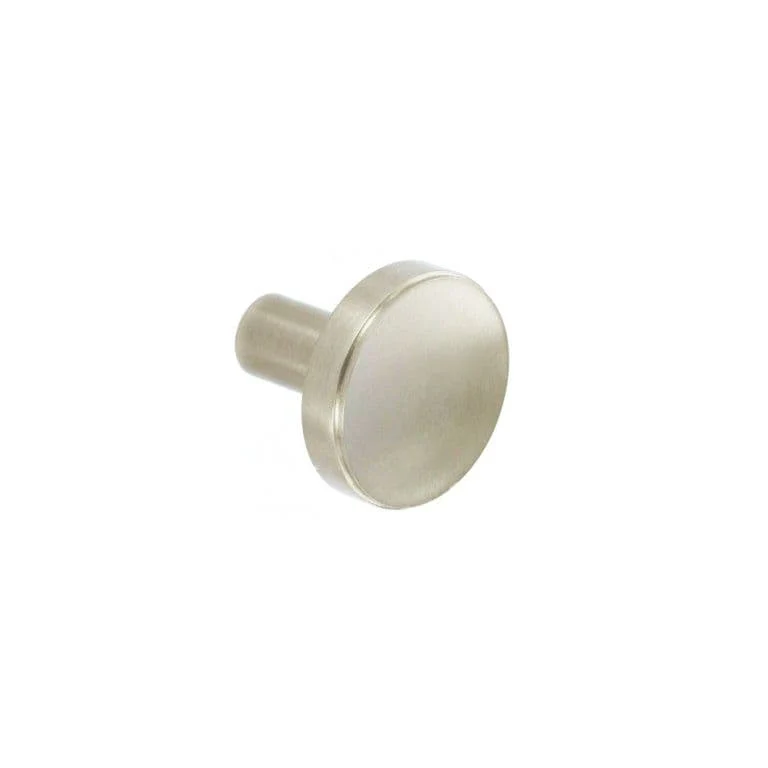 Smiths Architectural Solid Brass Disc Knob 32mm - Satin Nickel