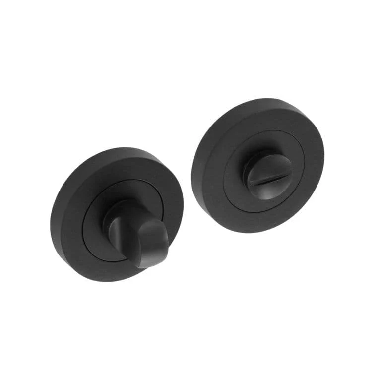 Smiths Architectural Turn & Release Screw On Rose - Matt Black