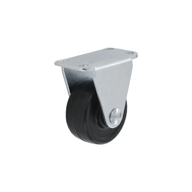 Smiths Ironmongery Rigid Castor Rubber Wheel - 40mm