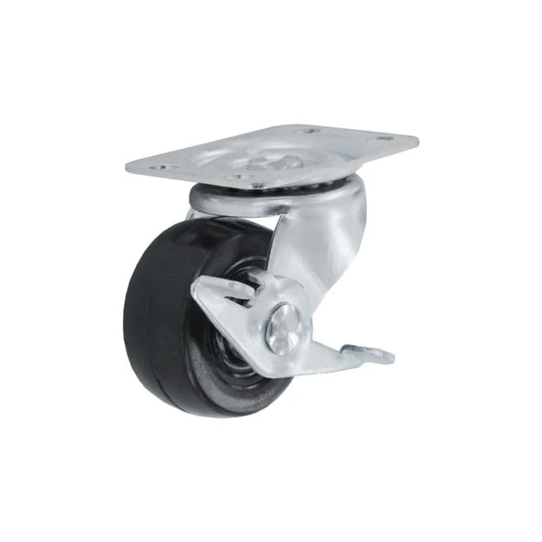 Smiths Ironmongery Swivel Castor Wheel With Brake - 50mm