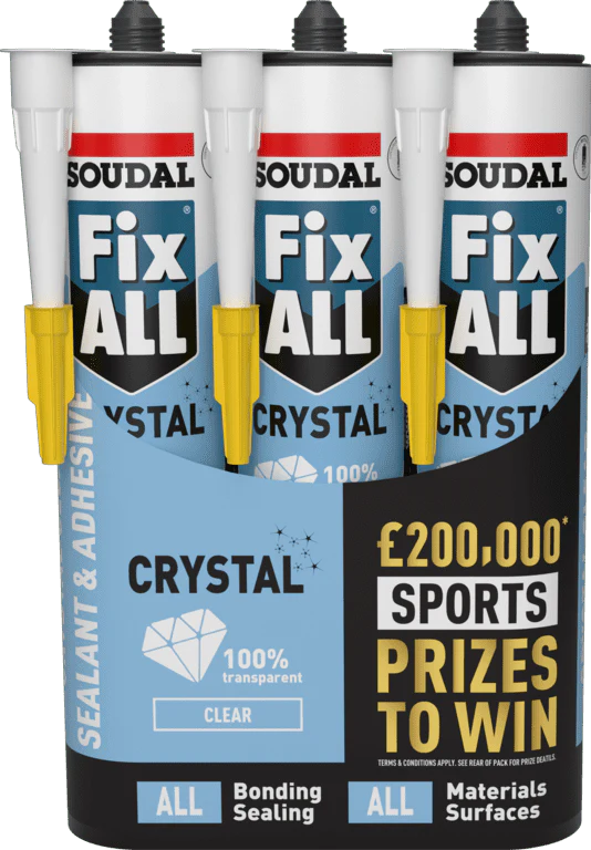 Soudal Fix All Crystal - Triple Pack